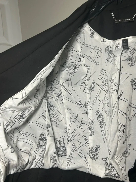 Classic Black Women's Blazer Jacket - Tailored Two-Button - Picture 3 of 8